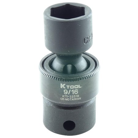 K-Tool International 3/8" Drive Impact Socket black oxide KTI-32518